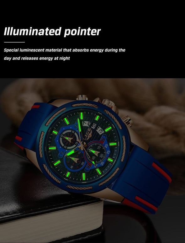 LIGE - Men‘s Luxury Military Sport Quartz Watch
