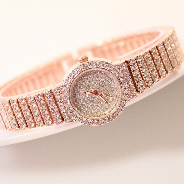 Bee Sister - Diamond Small Women's Quartz Watch (with a ins Bracelet as gift)
