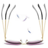 Oversized Rimless Sunglasses