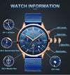 LG9893 - Luxury Quartz Moon Phase Chronograph Watch
