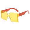 Fashion Oversized Square Rimless Sunglasses