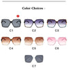 Oversize Gradient Merk Designer leopard Sunglasses Square Goggle Classic Alloy Frame glasses