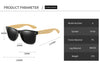 xy317 Brand Classic Wood Polarized Sunglasses Men Women Square Wooden Sun Glasses Bamboo Eyeglasses lunettes de soleil homme