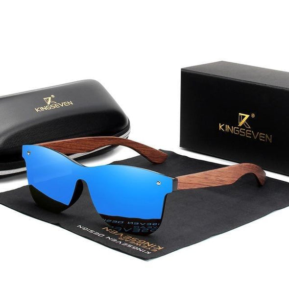 Men Natural Wooden Polarized Sunglasses