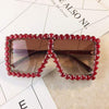 Hot Oversized Crystal Sunglasses