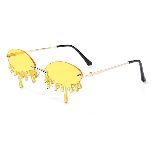 Unique Tears Shape Punk Sunglasses
