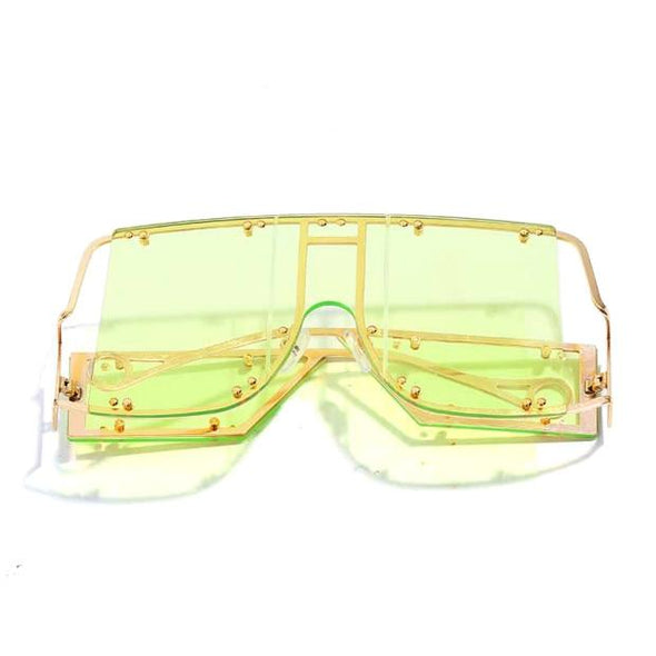 Fashion Square Sunglasses Women Mirror