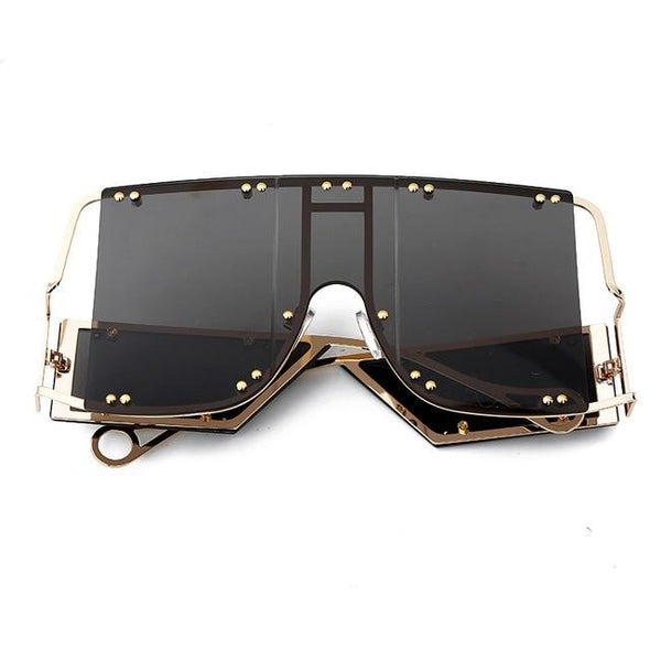 Fashion Square Sunglasses Women Mirror