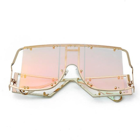 Fashion Square Sunglasses Women Mirror