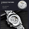 WL014 Automatic Mechanical Stainless Steel Waterproof Luminous Watch