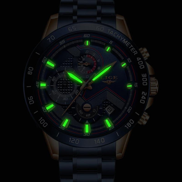 LG8816M - Stainless Steel Sports Chronograph Quartz Watch