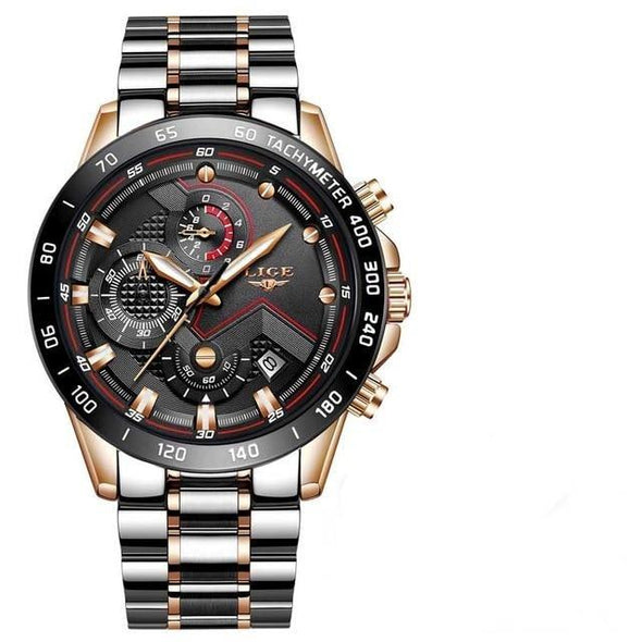 LG8816 - Stainless Steel Sports Chronograph Quartz Watch
