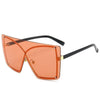 Rimless Oversized Frame Sunglasses