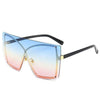 Rimless Oversized Frame Sunglasses