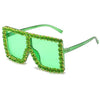 Hot Oversized Crystal Sunglasses