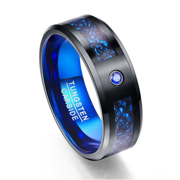 Firestone Dragon's Eye Tungsten Carbide Ring