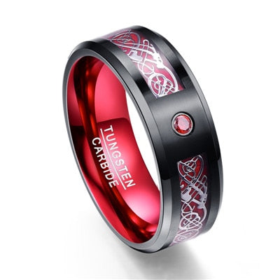 Firestone Dragon's Eye Tungsten Carbide Ring