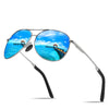 SC Fashion Pilot Men Polarized Sunglasses Oversized Alloy Frame  Aviation Male Sun Glasses Classic Black Driving Fishing Shades
