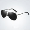 SC Fashion Pilot Men Polarized Sunglasses Oversized Alloy Frame  Aviation Male Sun Glasses Classic Black Driving Fishing Shades