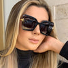 Brand Designer T Sunglasses  New Oversized Square Women Sun Glasses Female Big Frame Colorful Shades fpr women Oculos