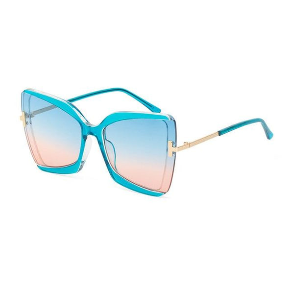 Brand Designer T Sunglasses  New Oversized Square Women Sun Glasses Female Big Frame Colorful Shades fpr women Oculos