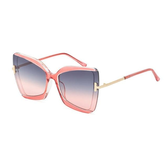 Brand Designer T Sunglasses  New Oversized Square Women Sun Glasses Female Big Frame Colorful Shades fpr women Oculos