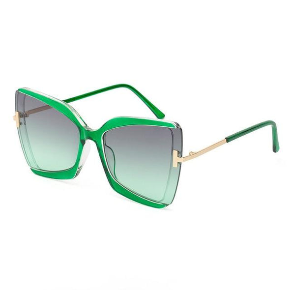 Brand Designer T Sunglasses  New Oversized Square Women Sun Glasses Female Big Frame Colorful Shades fpr women Oculos