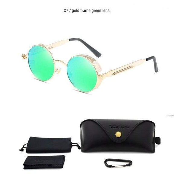 Men Polarized Classic Gothic Steampunk Sunglasses