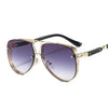 New Hollow Pattern Oval Sunglasses Men Women Luxury Trend Brand Designer Metal Alloy Frame All Fitness Sun Glasses UV400