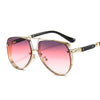 New Hollow Pattern Oval Sunglasses Men Women Luxury Trend Brand Designer Metal Alloy Frame All Fitness Sun Glasses UV400