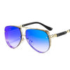 New Hollow Pattern Oval Sunglasses Men Women Luxury Trend Brand Designer Metal Alloy Frame All Fitness Sun Glasses UV400