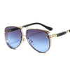 New Hollow Pattern Oval Sunglasses Men Women Luxury Trend Brand Designer Metal Alloy Frame All Fitness Sun Glasses UV400