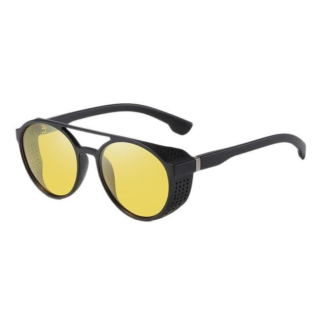 Classic Round Steampunk Sunglasses Men 2022 Fashion Vintage Metal Stea –  Jollynova