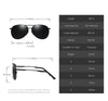 SC Fashion Pilot Men Polarized Sunglasses Oversized Alloy Frame  Aviation Male Sun Glasses Classic Black Driving Fishing Shades