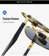 Retro Polarized Sunglasses Round Sun Glasses Men Women Mirror UV400 Reflective Aluminum Magnesium