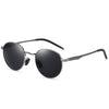 Retro Polarized Sunglasses Round Sun Glasses Men Women Mirror UV400 Reflective Aluminum Magnesium