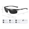 8016 Aluminium Polarized Driving Sunglasses For Men UV400 Protection Glasses Tac Orange Lenses Men New Brand Sunglasses 8016