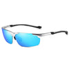 8016 Aluminium Polarized Driving Sunglasses For Men UV400 Protection Glasses Tac Orange Lenses Men New Brand Sunglasses 8016