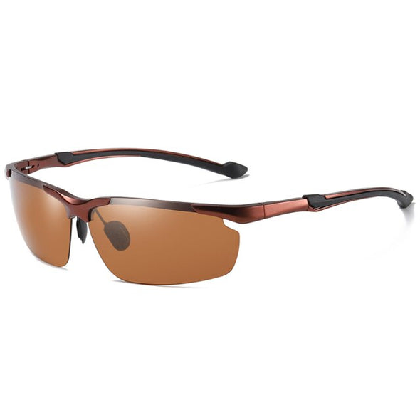 8016 Aluminium Polarized Driving Sunglasses For Men UV400 Protection Glasses Tac Orange Lenses Men New Brand Sunglasses 8016
