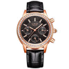 LIGE - Casual Leather Women's Dress Quartz Watch(with a ins Bracelet as gift)