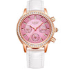 LIGE - Casual Leather Women's Dress Quartz Watch(with a ins Bracelet as gift)