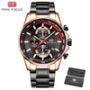 MINI FOCUS - Mens' Multifunction Calendar Sports Quartz Watch