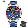 MINI FOCUS - Mens' Multifunction Calendar Sports Quartz Watch
