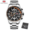 MINI FOCUS - Mens' Multifunction Calendar Sports Quartz Watch