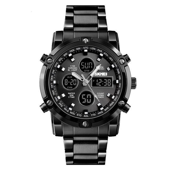 SKMEI - Digital Display Multifunctional Chronograph Quartz Wristwatch