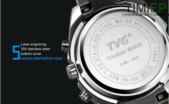 TVG - Digital Display Men's Waterproof Quartz Watch