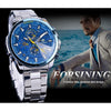 Forsining - 3 Dial Calendar Display Automatic Mechanical Wrist Watch