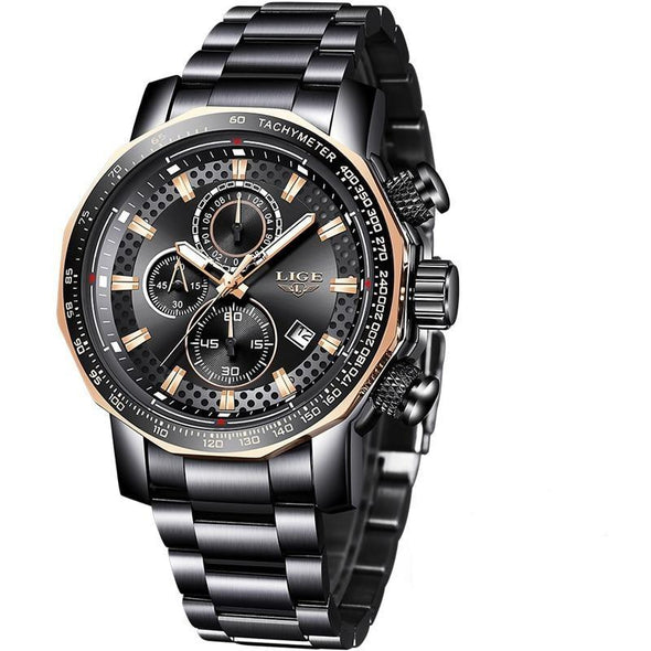 LG9902 - Luxury Full Steel Sport Chronograph Quartz Watch