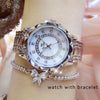 Bee Sister - Diamond Women's Quartz Watch (with a ins Bracelet as gift)
