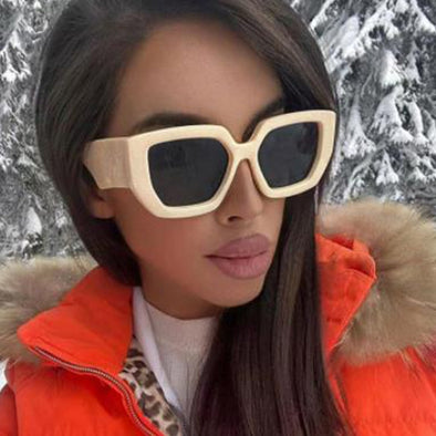 Oversized Sunglasses Women fashion Big frame Luxury brand Small Rectangle square sunglasses